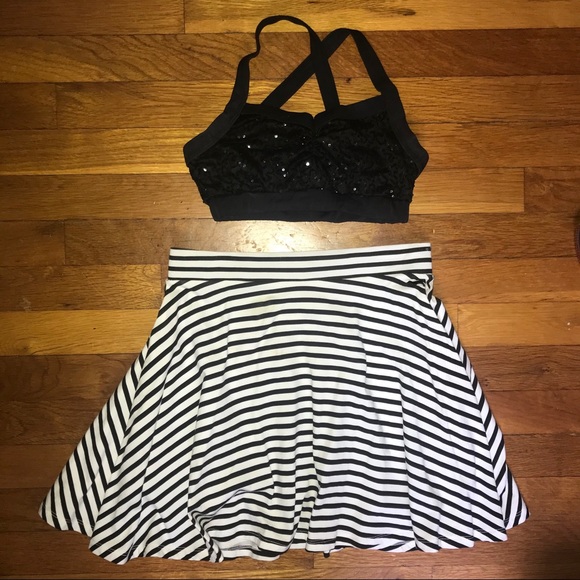 Tops - Sequin Crop Top